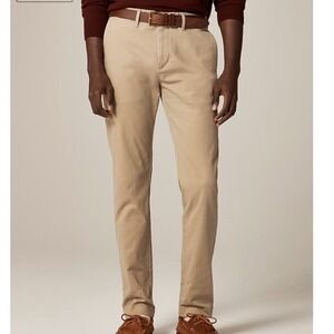 J.Crew 484 Core Stretch Chino Pants Mens‎ 31x34 Beige Flat 
Fit New With Tags